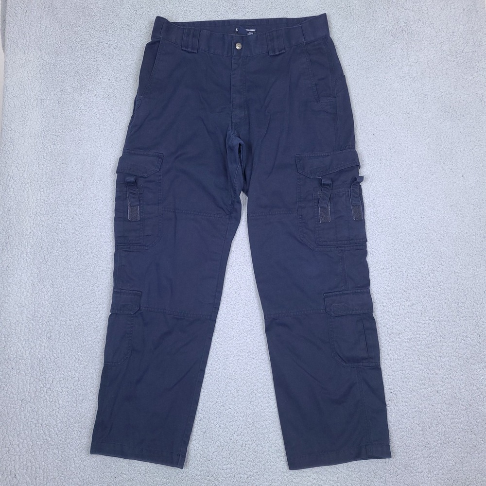 5.11 Tactical Series Pants Mens 36x31 Navy Blue Cargo Utility Workwear Outdoor